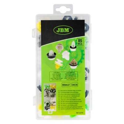 ÉTUI DE CLIPS EN PLASTIQUE POUR PANNEAUX DE PORTE RENAULT DACIA 85 PCS