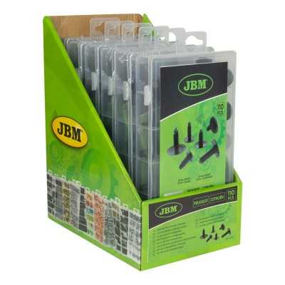 ÉTUI DE CLIPS EN PLASTIQUE POUR PANNEAUX DE PORTE RENAULT DACIA 85 PCS