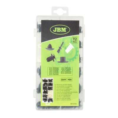 ÉTUI DE CLIPS EN PLASTIQUE POUR TAPISSERIE BMW MINI 112 PCS