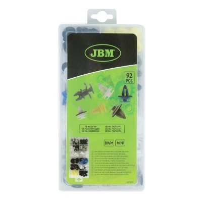 ÉTUI DE CLIPS EN PLASTIQUE POUR PANNEAUX DE PORTE/MOLDINGS BMW MINI 92 PCS