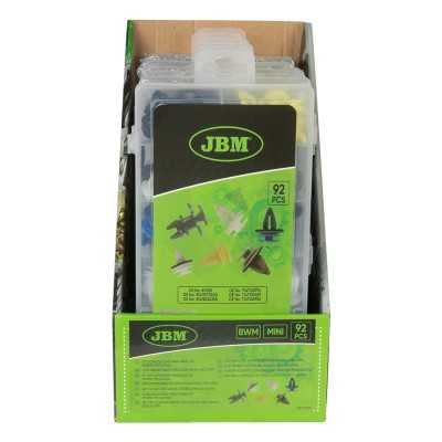 ÉTUI DE CLIPS EN PLASTIQUE POUR PANNEAUX DE PORTE/MOLDINGS BMW MINI 92 PCS