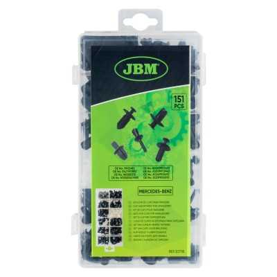 ÉTUI DE CLIPS EN PLASTIQUE POUR TAPISSERIE MERCEDES-BENZ 151 PCS