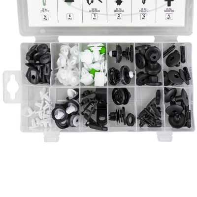 ÉTUI DE CLIPS EN PLASTIQUE POUR PANNEAUX DE PORTE/MOLDINGS/TAPISSERIE VAG/SIÈGE/SKODA 79 PCS