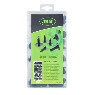 ÉTUI DE CLIPS EN PLASTIQUE POUR TAPISSERIE PEUGEOT/CITROËN 110 PCS