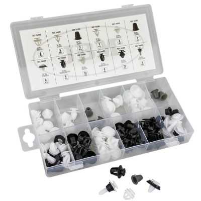 ÉTUI DE CLIPS EN PLASTIQUE POUR MOLDINGS PEUGEOT/CITROËN 80 PCS