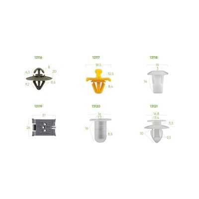 ÉTUI DE CLIPS EN PLASTIQUE POUR RENAULT 300 PCS