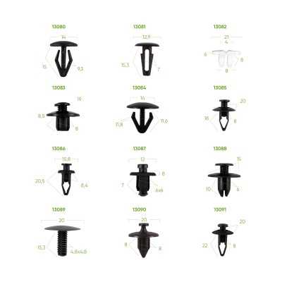 ÉTUI DE CLIPS EN PLASTIQUE POUR NISSAN 139 PCS