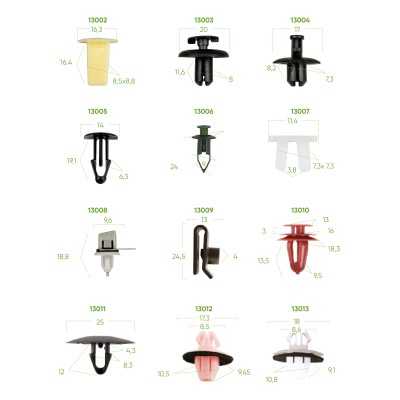 ÉTUI DE CLIPS EN PLASTIQUE POUR TOYOTA / LEXUS 89 PCS