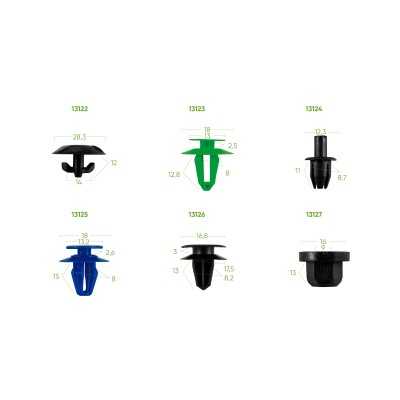 ÉTUI DE CLIPS EN PLASTIQUE POUR VAUXHALL / OPEL 300 PCS