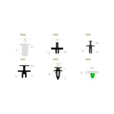ÉTUI DE CLIPS EN PLASTIQUE POUR BMW 95 PCS