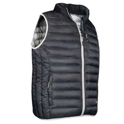 GILET GRIS-NOIR T.L