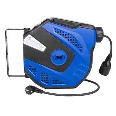 ENROULEUR CABLE ELECTRIQUE 21M - BLEU