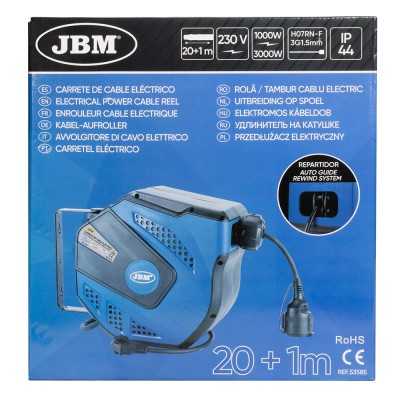 ENROULEUR CABLE ELECTRIQUE 21M - BLEU
