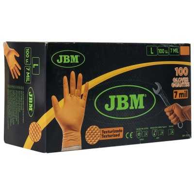 GANTS ORANGES EN NITRILE, ÉPAISSEUR DE 7,0 MIL, TAILLE : L (100 GANTS)