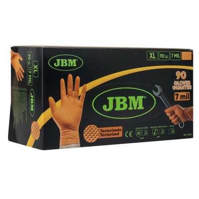 GANTS ORANGES EN NITRILE, ÉPAISSEUR DE 7,0 MIL, TAILLE : XL (100 GANTS) TEXTURE DIAMANT