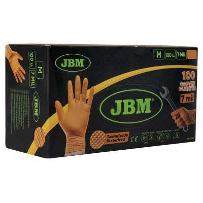 GANTS ORANGES EN NITRILE, ÉPAISSEUR DE 7,0 MIL, TAILLE : M (100 GANTS) TEXTURE DIAMANT