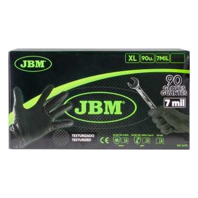 BOÎTE DE GANTS NOIRS EN NITRILE T:L 7,0MIL XL (100 GANTS) TEXTURE DIAMANT