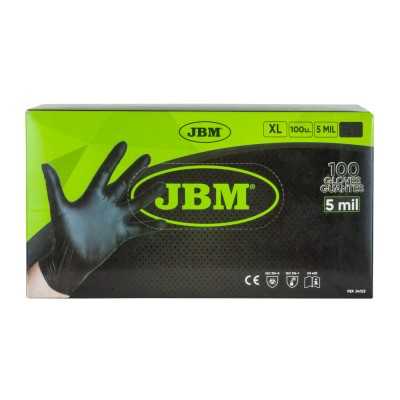 BOITE GANTS NOIRS NITRILE T:XL 5MIL