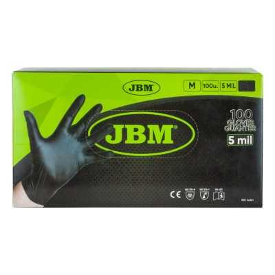 BOITE GANTS NOIRS NITRILE T:M 5MIL