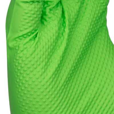 GANTS JETABLES VERTS EN NITRILE T:M 7,0MIL (100 PCS.) DIAMOND TEXTURE