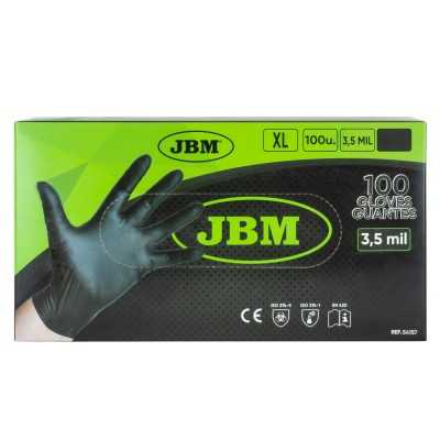 GANTS JETABLES NITRILE NOIR T:XL 3.5MIL