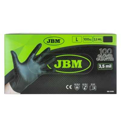 BOITE GANTS NOIRS NITRILE T:L 3.5MIL