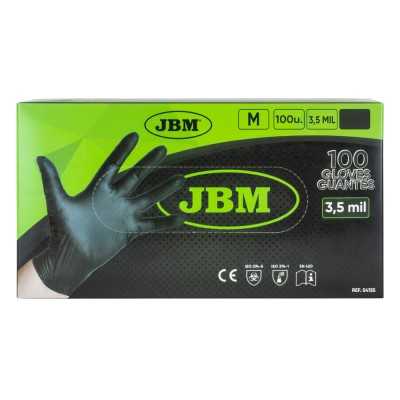BOITE GANTS NOIRS NITRILE T:M 3.5MIL