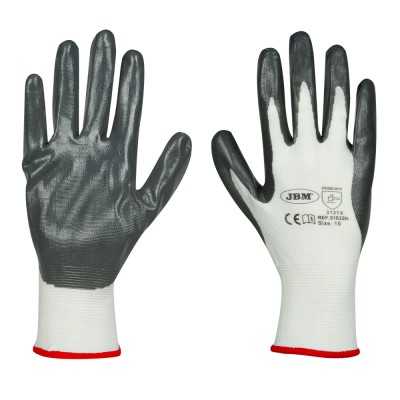GANTS DE TRAVAIL RENFORCÉE EN NITRILE T.8