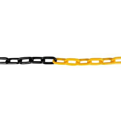 CHAÎNE PVC - 7M - JAUNE/NOIR