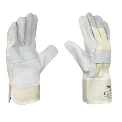 GANTS CUIR ET TOILE