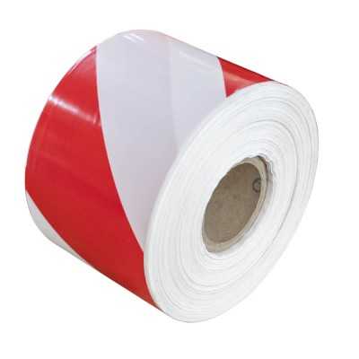 RUBAN DE SIGNALISATION BLANC ET ROUGE - 200M