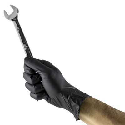 BOITE GANTS NOIRS NITRILE T:L 5MIL