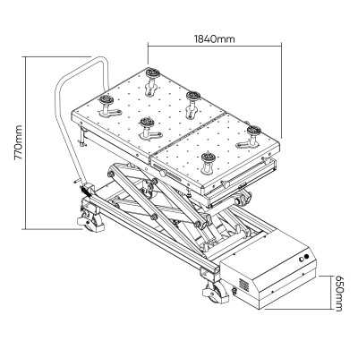 ASCENSEUR D'ASSEMBLAGE DE BATTERIES DE VÉHICULES ÉNERGÉTIQUES 1200KG