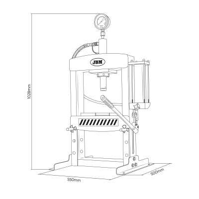 PRESSE HYDRAULIQUE DE TABLE 10T