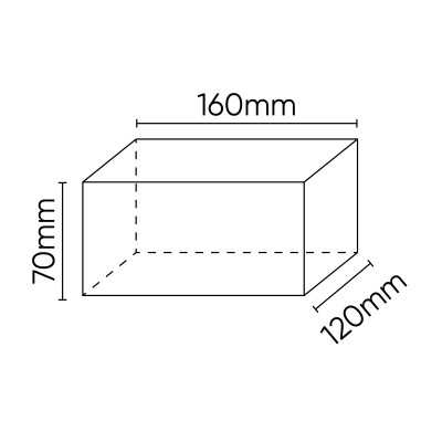 TAMPON EN CAOUTCHOUC POUR ÉLÉVATEUR 160X120X70MM