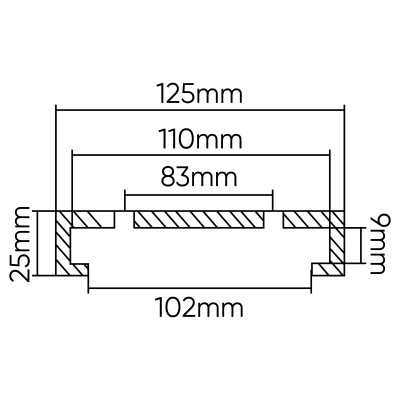 TAMPON DE LEVAGE EN CAOUTCHOUC POUR ASCENSEUR SLIFT/IME 125MM