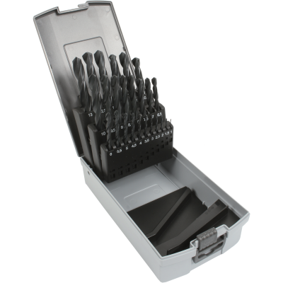 Coffret de forets DIN 338 HSS, meulés Type N - COF.FORETS MEULES 1,0-13,0 25P