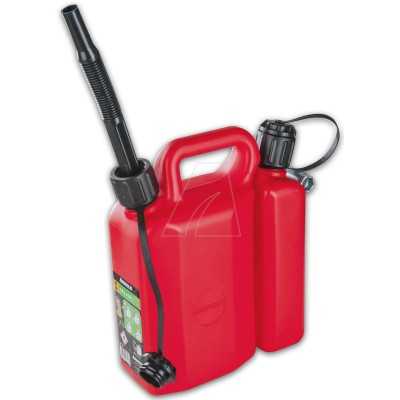 Jerrican double 3 + 1,5 L, avec goulottes