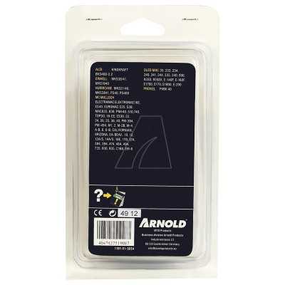 Chaîne de tronçonneuse 3/8" profil bas, 1,3 mm, 54 maillons d'entraînement antirebond, gouges demi-rondes