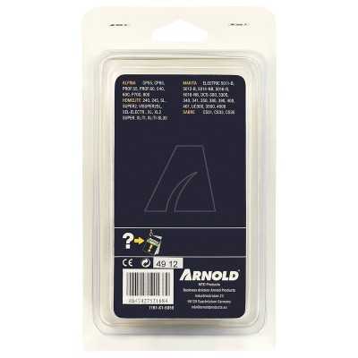 Chaîne de tronçonneuse 3/8" profil bas, 1,3 mm, 59 maillons d'entraînement antirebond, gouges demi-rondes