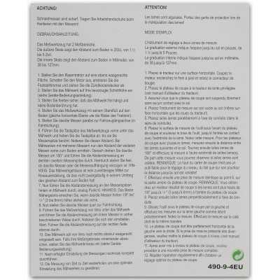 Appareil de mesure du niveau de plateau de coupe