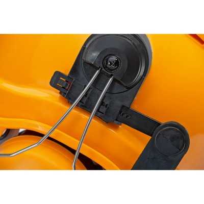 Combinaison de casque forestier ARNOLD AZ122, visière à mailles métalliques