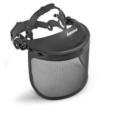 Écran de protection faciale ARNOLD AZ120, visière à mailles métalliques