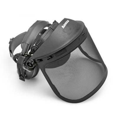 Ensemble de protections faciales ARNOLD AZ121, visière à mailles métalliques