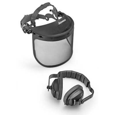 Ensemble de protections faciales ARNOLD AZ121, visière à mailles métalliques