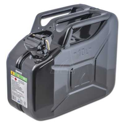 Jerrican métallique, 10L, noir