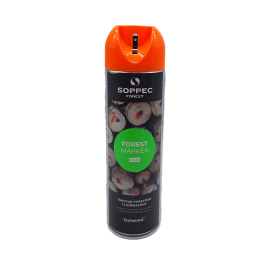 BOMBE TRACEUR DE MARQUAGE FORESTIER FLUORESCENT ORANGE 500ML - 6/12 MOIS - SOPPEC
