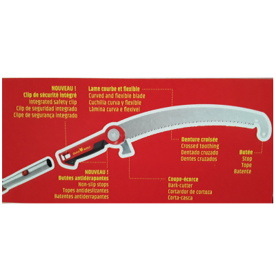 SCIE ELAGAGE AVEC MANCHE ET BUTEE MULTI-STAR - OUTILS WOLF (EX OYM2)
