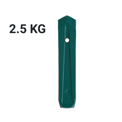 COIN A BOIS POINTU VERT - 2 5kg - LEBORGNE