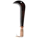 SERPE ITALIENNE - 26CM - MANCHE BOIS ET CUIR - LEBORGNE(EX 30101)